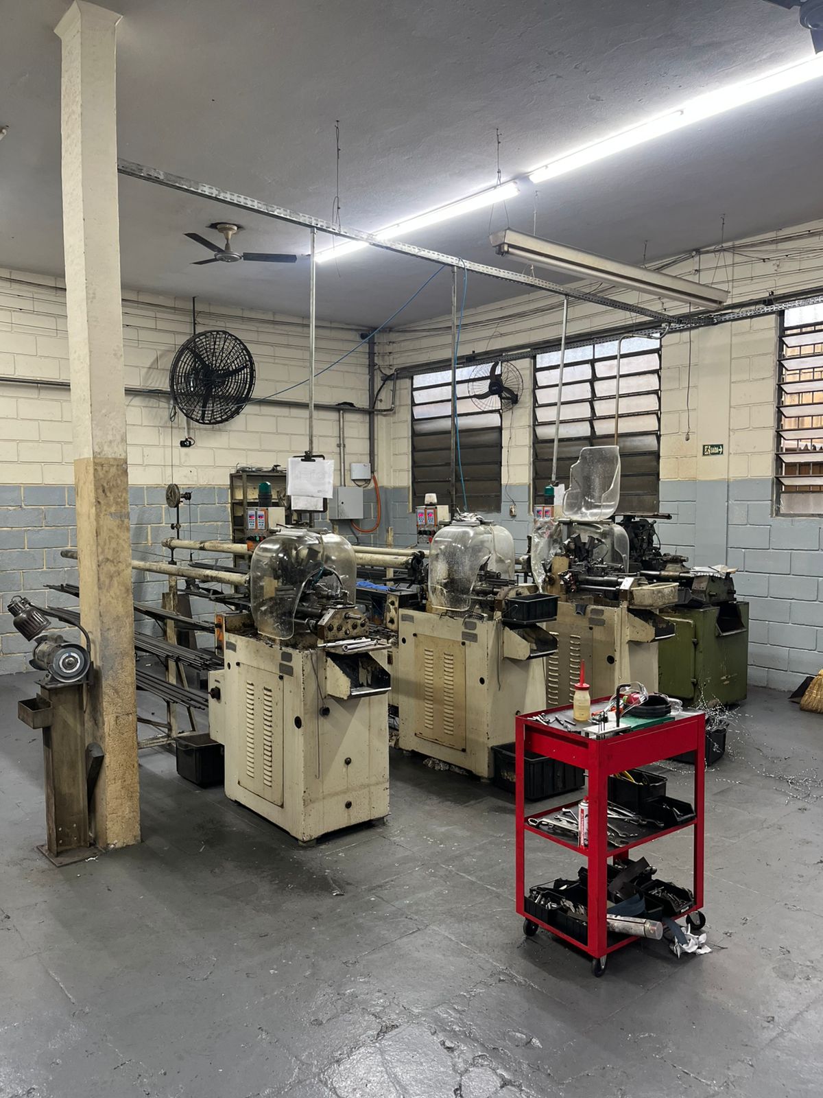 Setor de tornearia da Machfood Brasil